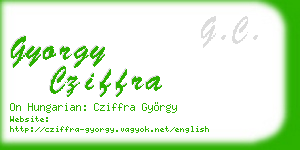 gyorgy cziffra business card