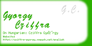 gyorgy cziffra business card